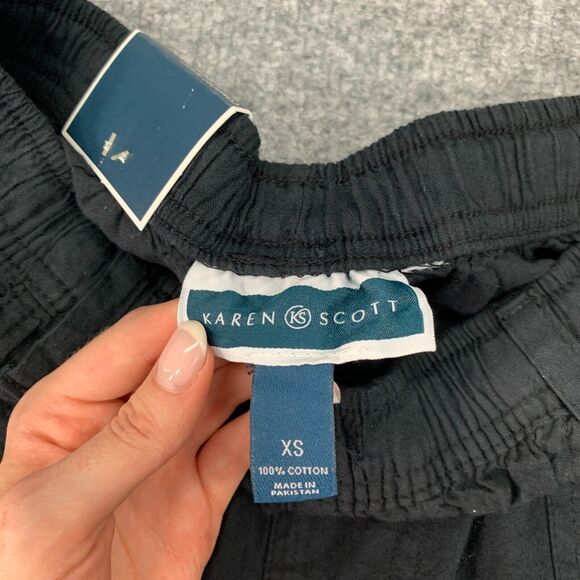 Karen Scott Capri Pants Womens XS Extra Small Comfort Waist Pull On Gaucho *READ - Picture 9 of 12